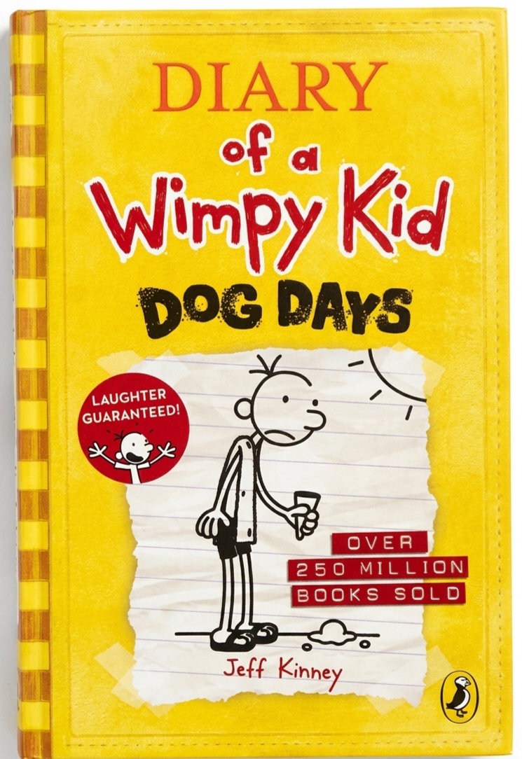 Diary of a Wimpy Kid Dog Days by Jeff Kinney Book Cover