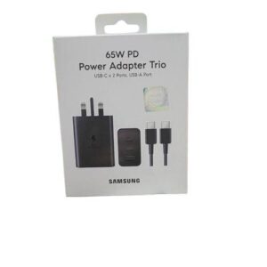 65W Fast Charger. 3 ports + Free Type-C to Type-C Cable