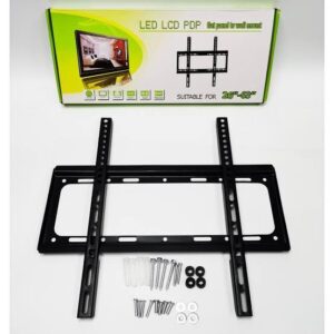 Firm flat panel TV wall mount bracket for 26 to 63 inch LED LCD TVs with mounting hardware kit